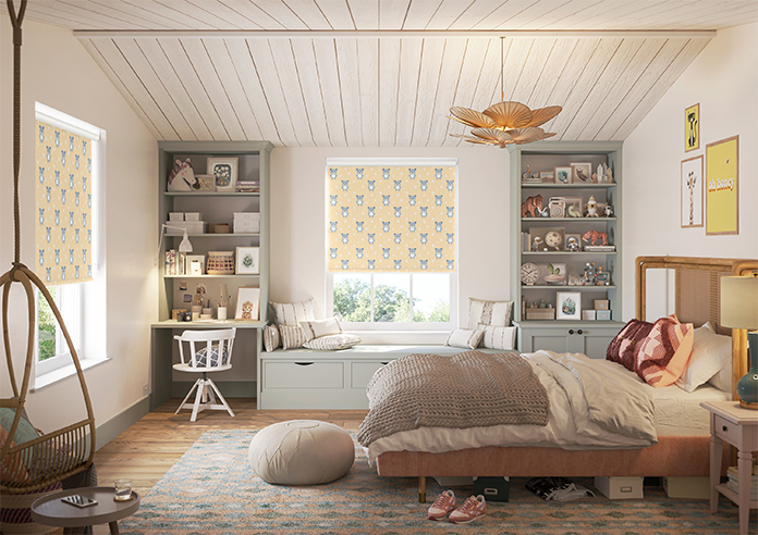 Teddy Trails, Cream - Roller Blind - Image 8